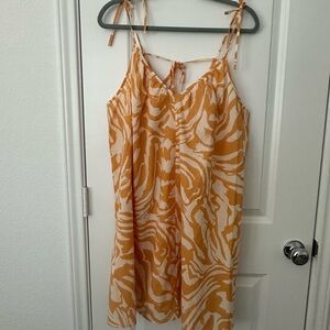 H&M Zebra Print Spaghetti Strap Dress